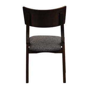 Chelsea Dining Chairs in Dark Walnut with Shetland Smoke Seats (6 Pack) - JA245 - 3
