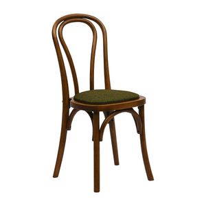 Hoop Back Dining Chair in Weathered Oak with Shetland Forest Seat (Pack of 2) - HX833 - 1