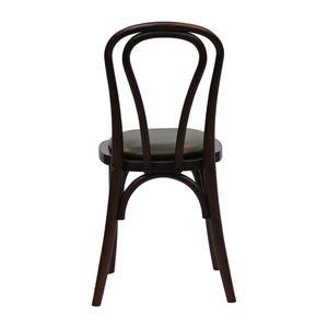 Hoop Back Dining Chair in Dark Walnut with Bison Cedar Seat (Pack of 2) - HX824 - 3