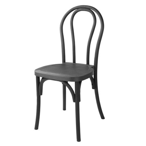 Bolero Soho Bentwood Style Resin Chairs Black (4 Pack) - HW286 - 1