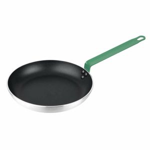 Hygiplas Aluminium Non-stick Teflon Platinum Plus Frying Pan Green Handle 28cm - HT963 - 1