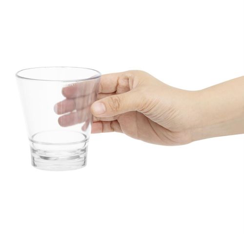 Olympia Kristallon Polycarbonate Stacking Tumblers - Clear 250ml (6 Pack) - HZ080 - 3