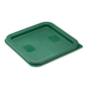 Hygiplas Square Food Storage Container Lid Green Small - HY413 - 1