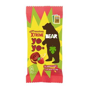 BEAR Yoyos Xtreme - Sour Strawberry 20g (18 Pack) - KA624 - 1