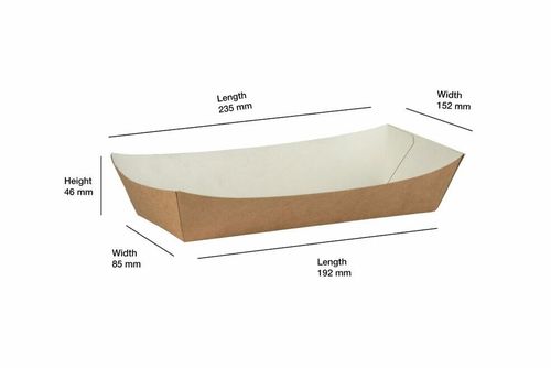 Compostable Kraft Meal Tray (Case of 500) - 2