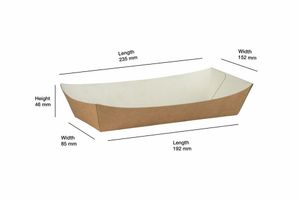 Compostable Kraft Meal Tray (Case of 500) - 3