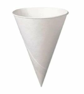 White Paper Water Cone (Case of 5000) - 1