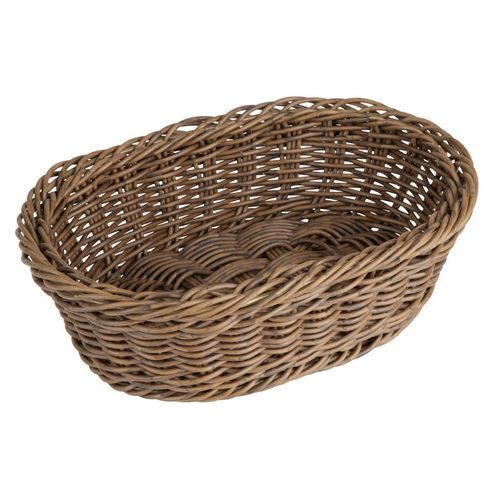 Olympia Polywicker Oval Basket Dark Brown 240x170mm - JA359 - 2