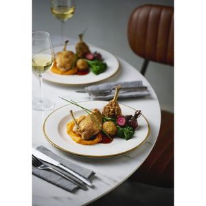 Churchill Stonecast Barley White Profile Plates 260mm (12 Pack) - JC751 - 3