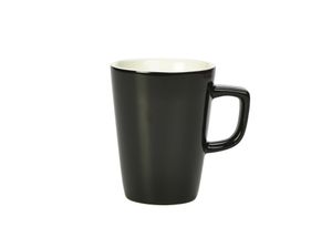 Genware Porcelain Black Latte Mug 34cl/ 12oz (Pack of 6) - 322135BK - 1