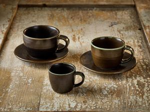 Terra Porcelain Black Coffee Cup 22cl/ 7.75oz (Pack of 6) - CUP-PBK23 - 3