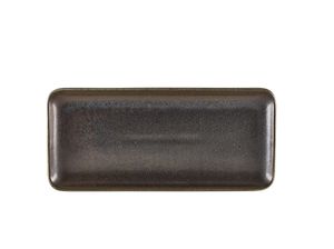 Terra Porcelain Black Narrow Rectangular Platter 31 x 14cm (Pack of 6) - NR-PBK30 - 3