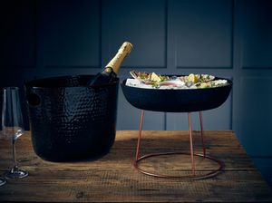 GenWare Black Hammered Aluminium Platter 31cm - SPH31BK - 3