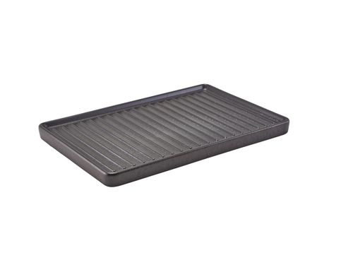 Forge Stoneware Griddle Plate 21.5 x 15cm (Pack of 6) - CT-GR21 - 1