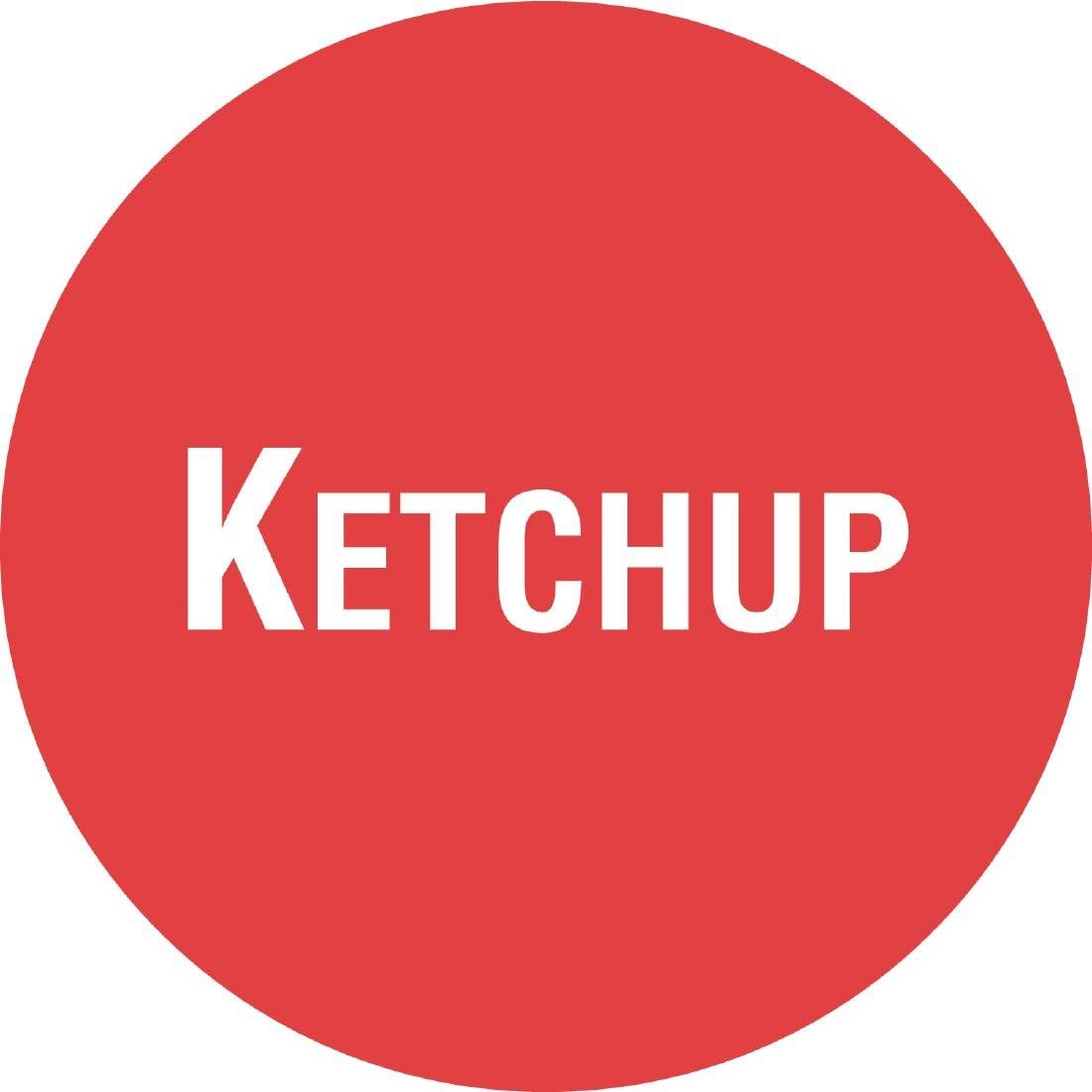 GJ071 - FIFO Sauce Bottle Ketchup Labels - Case of 24 - GJ071