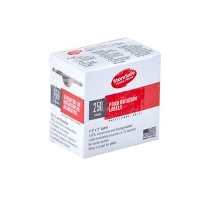 Cambro Half Size Food Rotation Labels Bulk Dispenser Pack - 1