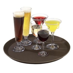 Cambro Tavern Tan Camtread® Round Tray Diameter410mm - 3