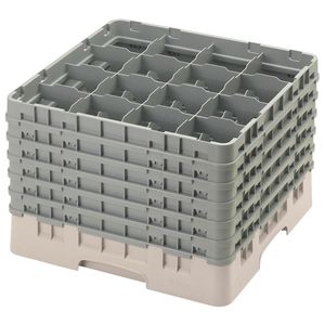 Cambro H320mm Beige 16 Compartment Camrack - 1
