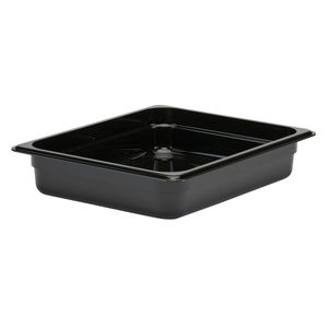 Cambro 65mm Deep 1/2 Black Polycarbonate GN Pan - 1