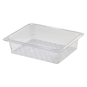 Cambro 76mm Deep 1/2 Clear GN Colander Pan - 1