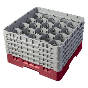 Cambro H257mm Cranberry 20 Compartment Camrack - 1