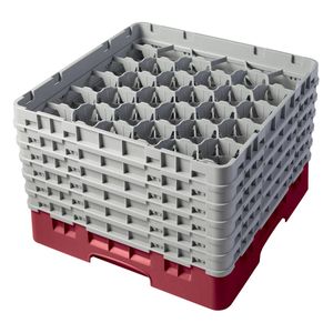 Cambro H298mm Cranberry 30 Compartment Camrack - 1
