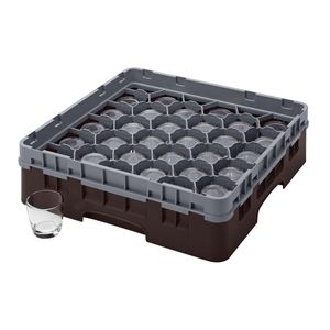 Cambro H92mm Brown 30 Compartment Camrack - 1