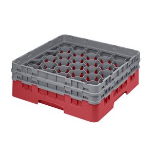 Cambro H133mm Red 30 Compartment Camrack - 1