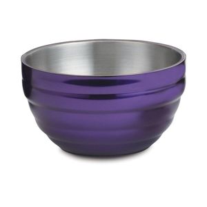 Vollrath 6.6L Purple Round Insulated Bowl - 1