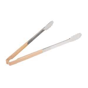 Vollrath Tan One-piece Kool-Touch Utility Grip Tong 406mm - 1