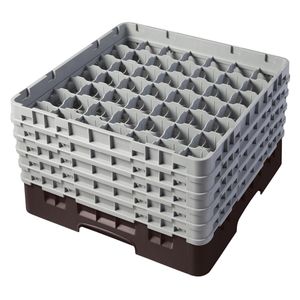Cambro H257mm Brown 49 Compartment Camrack - 1