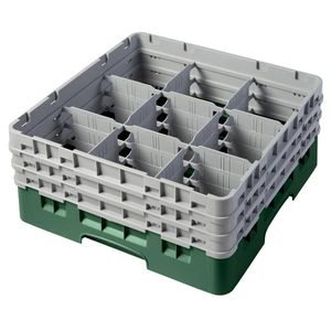 Cambro H174mm Green 9 Compartment Camrack - 1