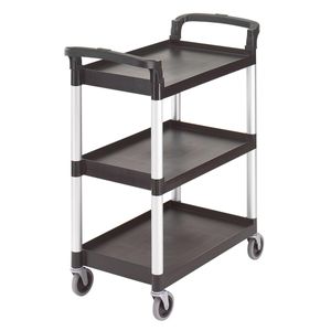 Cambro 136kg Black KD Service Cart - 1