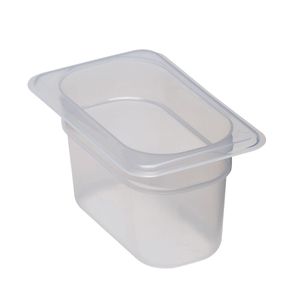Cambro 100mm Deep 1/9 Translucent Polypropylene GN Pan - 1