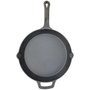 Winco 305mm Cast Iron Skilletwith Helper Handle - 1