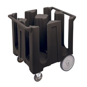 Cambro Standard Black Non-Adjustable Dish Caddy - 1