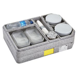 Cambro Tablotherm GoBox™ with Insulated Rectangular Dishware - 1