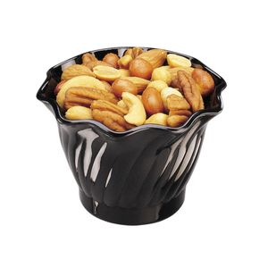 Cambro 148ml Black Swirl Bowl - 1