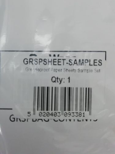 Greaseproof Paper Sheets Sample Set - GRSPSHEET-SAMPLES - 4