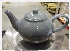 Genware Porcelain Grey Teapot 45cl/ 15.75oz (Pack of 6) - 393945G - 3