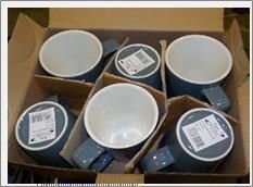 Genware Porcelain Grey Latte Mug 34cl/ 12oz (Pack of 6) - 322135G - 6