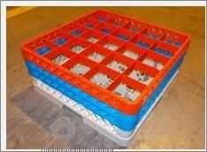 Genware 25 Comp Glass Rack With 3 Extenders - GR25-3 - 3