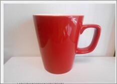 Genware Porcelain Red Latte Mug 34cl/ 12oz (Pack of 6) - 322135R - 3