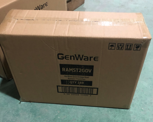 GenWare Gold Vintage Steel Ramekin 71ml/ 2.5oz (Pack of 24) - RAMST2GDV - 6