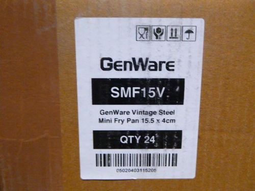 GenWare Vintage Steel Mini Fry Pan 15.5 x 4cm (Pack of 6) - SMF15V - 14