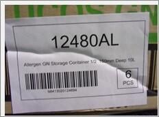 Allergen GN Storage Container 1/2 150mm Deep 10L (Pack of 6) - 12480AL - 8