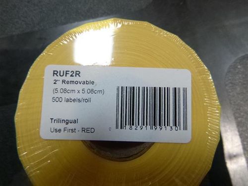 50mm Removable Use First Red Label (500) - RUF2R - 6