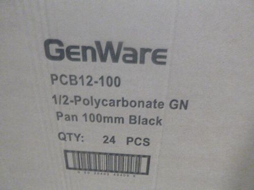 1/2 -Polycarbonate GN Pan 100mm Black - PCB12-100 - 8