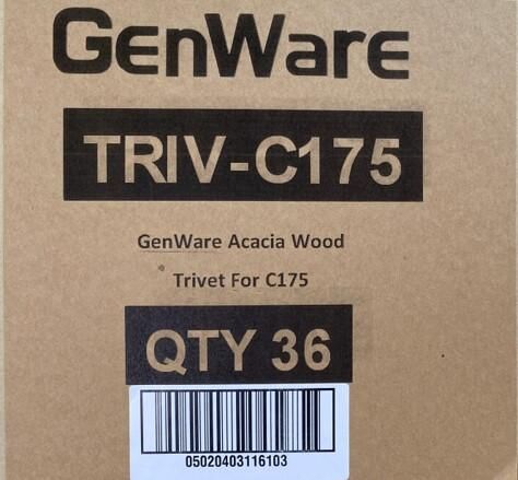 GenWare Acacia Wood Trivet For C175 (Pack of 6) - TRIV-C175 - 13