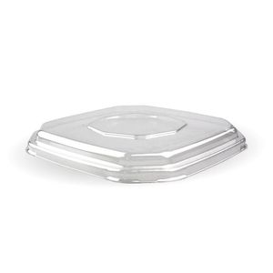 BioPak RPET Clear Lid For 500/750ml Octa Takeaway Base (Pack of 400) - B-SLBL-OCTA-RPET(D)-UK - 3